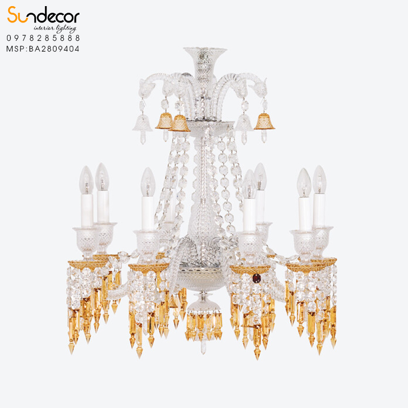 Đèn chùm pha lê Pháp Hathor Chandelier BA2809404