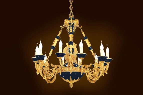 Đèn chùm đồng Iran Azar Luster IR3119-12