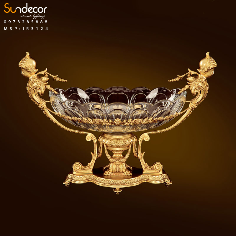 Đồ Decor Iran mạ vàng IR3124