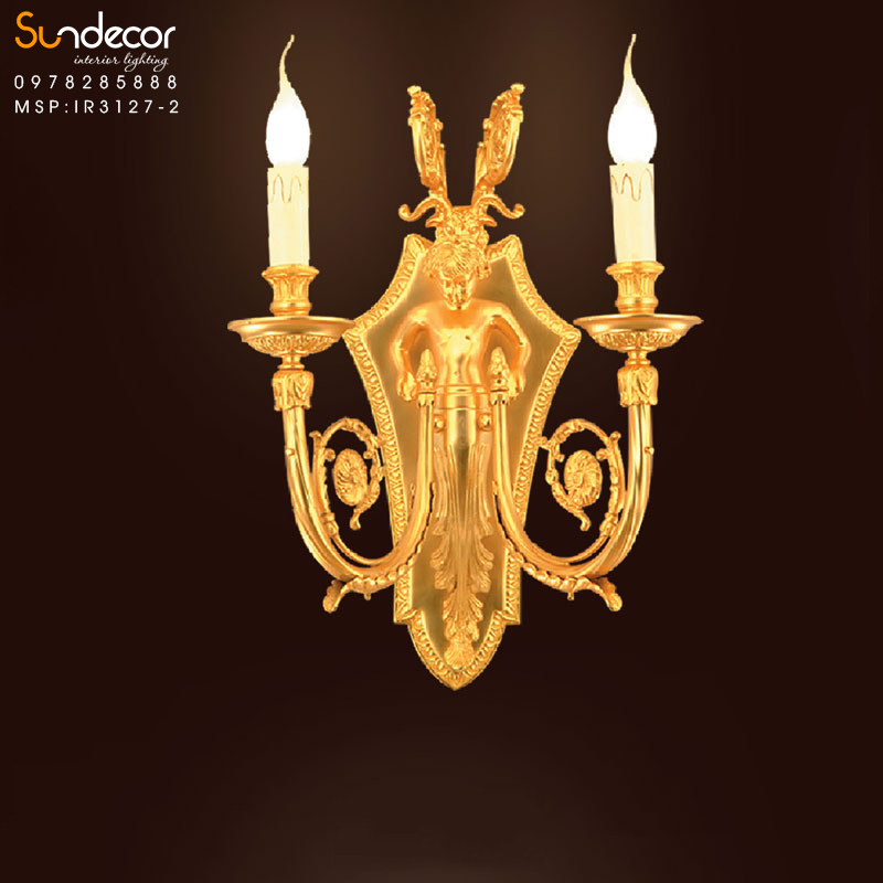 èn Đèn tường Iran mạ Vàng IR3127-2