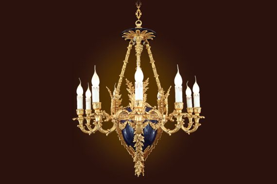 Đèn chùm đồng Iran Zivar Luster IR3141-9