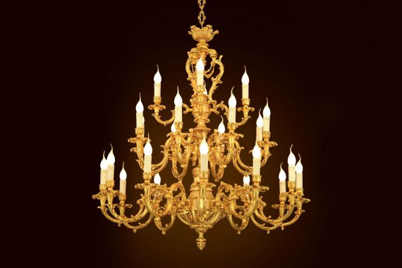 Đèn chùm đồng Iran Atish Luster IR3221-24