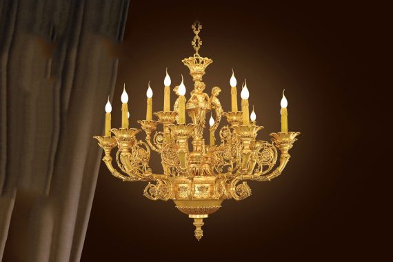 Đèn chùm đồng Iran Rahnu Luster IR3414-105