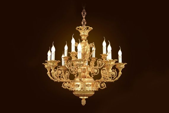 Đèn chùm đồng Iran Parvah Luster IR3514-84