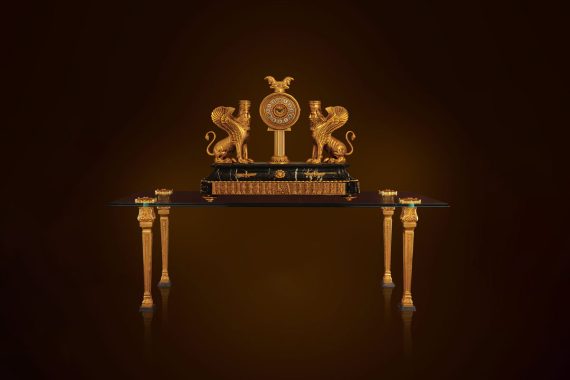 Đôn kệ Iran mạ vàng IR3573